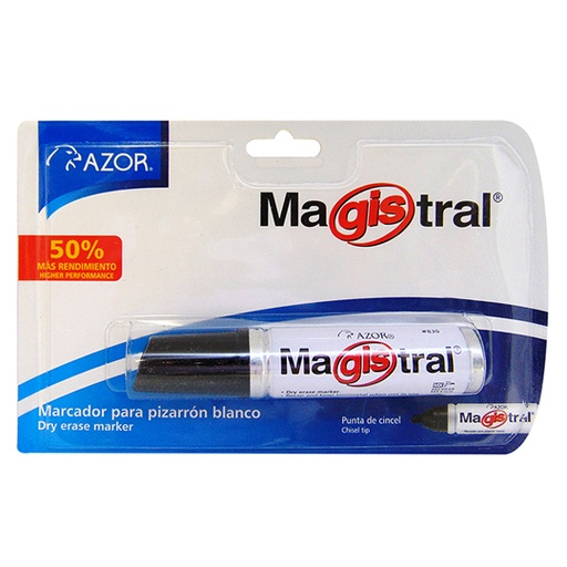 [AZO-MAR-8301NE] Marcador De Aluminio Magistral Punta