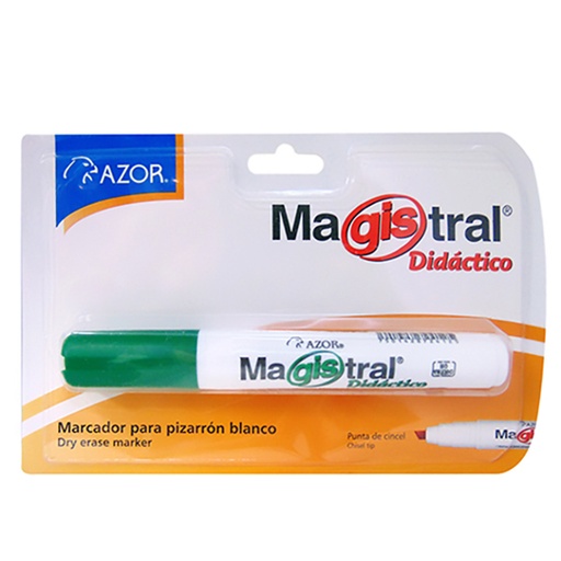 [AZO-MAR-8351VE] Marcador Magistral Didáctico Punta Cince