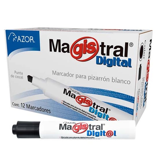 [AZO-MAR-8380NE] Marcador Magistral Digital Punta Cincel