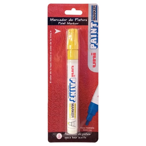 [AZO-MAR-PX20AM1] Marcador Permanente Unipaint Punta Bala