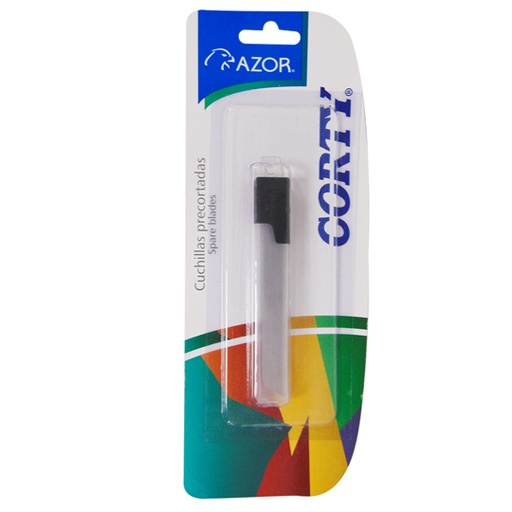 [AZO-NAV-300N] Navaja Corty 300N Chico 9 Mm Blíster Con 10 Navajas