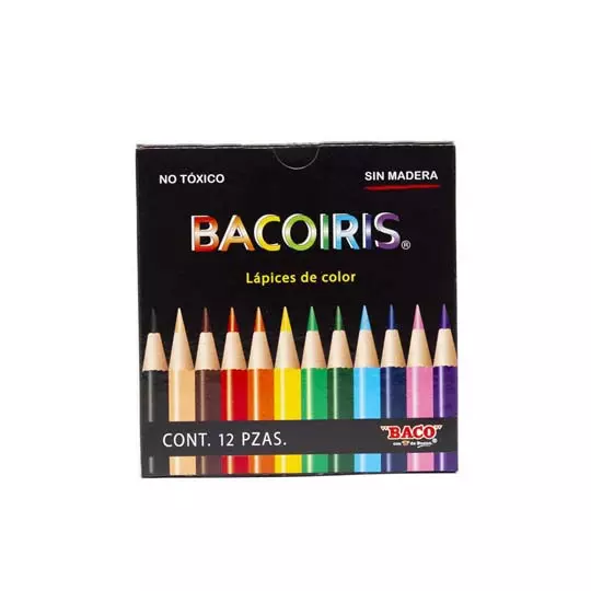 [BAC-COL-LP02] Colores Bacoiris Cortos 12 Piezas.