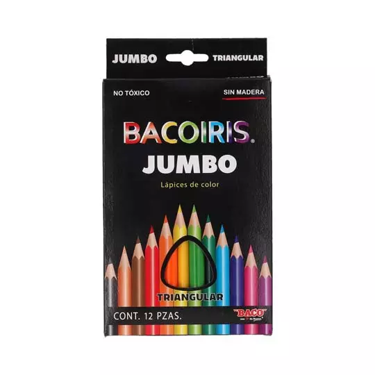 [BAC-COL-LP66] Colores Bacoiris Jumbo 12 Piezas.