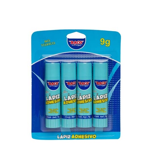 [BAC-PEG-PG12] Lapiz Adhesivo Baco 9G Blister 4 Piezas