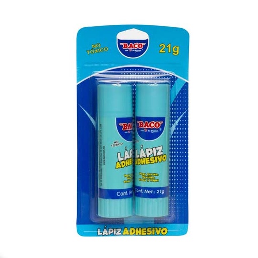 [BAC-PEG-PG14] Lapiz Adhesivo Baco 21G Blister 2 Piezas