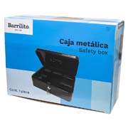 [BAR-CJA-CM3] aja metálica para dinero mediana Barrilito medida 26 x 18.6 x 8.1 cm
