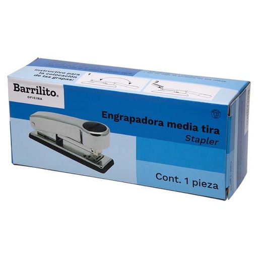 [BAR-ENG-8188E] Engrapadora Media Tira Barrilito  Metáli
