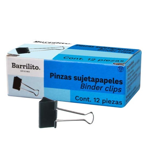 [BAR-SUJ-PZ15] Sujetadocumentos 15 Mm Barrilito Capacid
