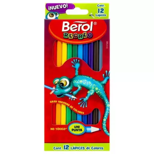 [BER-COL-21075] Colores Largos Berol Recreo Unipunta 12 piezas