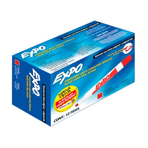 [BER-MAR-19290C] Marcador Para Pizarron Expo Rojo Caja Co