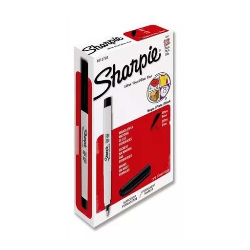 [BER-MAR-812793] Marcador Ultra Fino Permamente Sharpie Caja 12 Piezas
