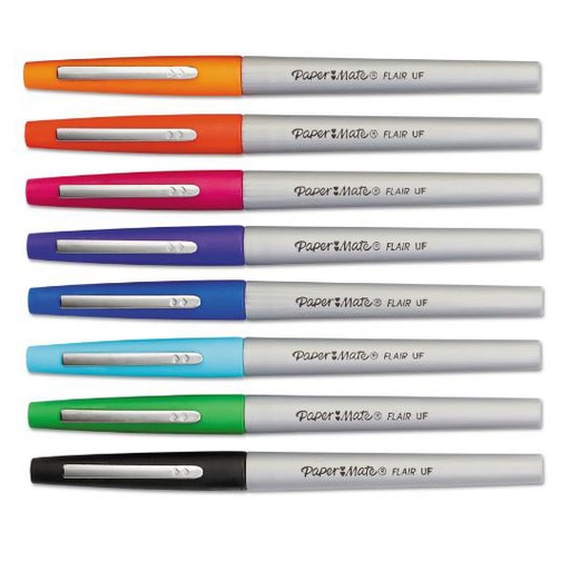 [BER-PLU-47557] Plumon  Flair Mate Punto Ultra Fino Paquete Con 8 Piezas Colores Surtidos