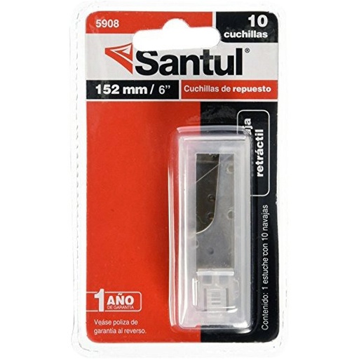 [SAN-CUT-5908] Cuchillas Para Navajas Santul De 6 Pulga