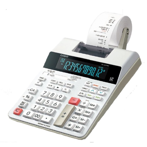 [CAS-CAL-FR2650R] Sumadora 12 Dígitos Casio 2.0 Lineas Por