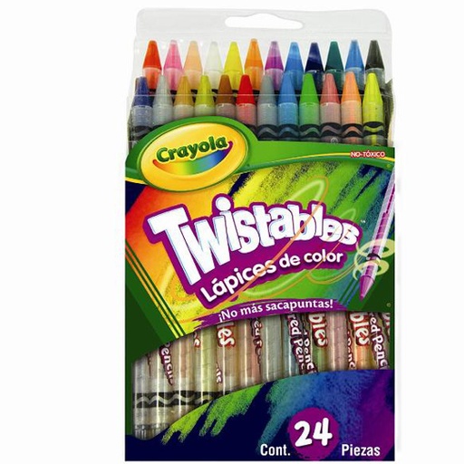 [CRA-COL-687424] Colores Crayola Twistables 24 Piezas.