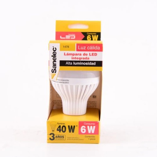 [SAN-FOCO-1478] Foco Led Santul 6W Luz Cálida Santul