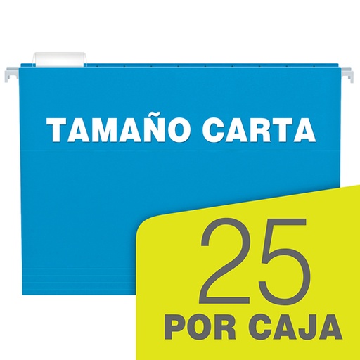 [ESS-FOL-92502] Folder Colgante Pendaflex Carta Color Azul Claro Caja Con 25 Piezas