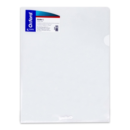 [ESS-FOL-F6404] Folder L Oxford Carta Color Transparente