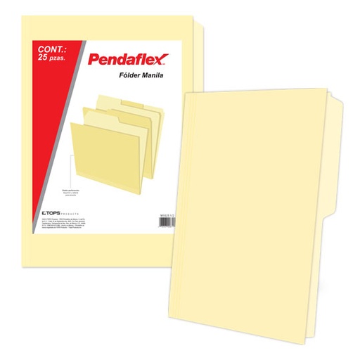 [ESS-FOL-M1025] Folder Manila Pendaflex Oficio Color Cre