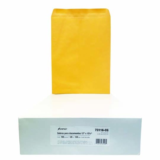 [ESS-SOB-73116] Sobre Kraft Con Broche Engomado Ampad Mi