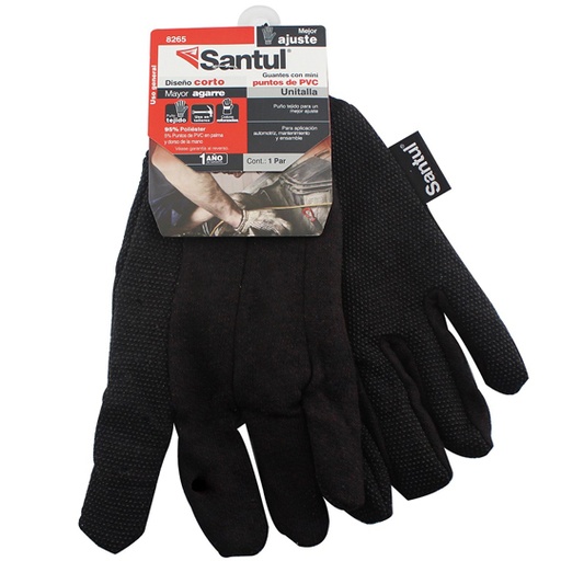 [SAN-GUANTE-8265] Guantes Con Puntos De Pvc Santul De Poli