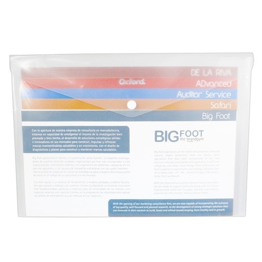 [ESS-SOB-F454B] Sobre Porta Documentos Horizontal Oxford Oficio Color Blanco