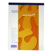 [EST-BLK-RAYA5] Block Tamaño Carta  Estrella Raya 80 Hoj