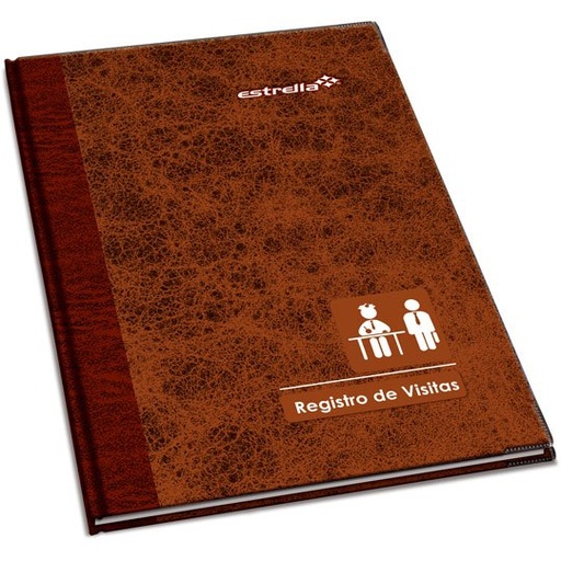 [EST-CUA-0121] Libro De Registro De Visitas Estrella 96 Hojas