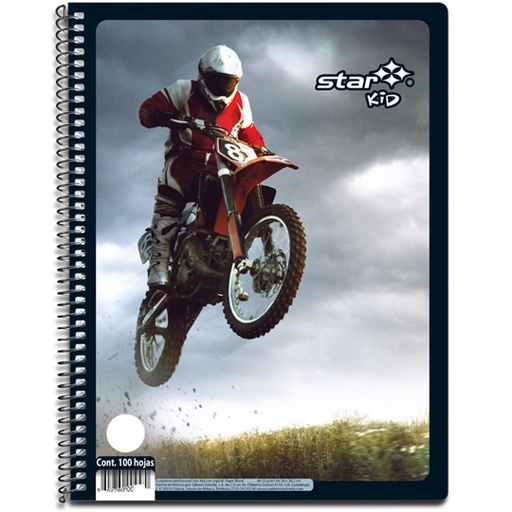 [EST-CUA-460] Cuaderno Profesional Star Kid Estrella Cuadro grande 7mm 100 hojas 