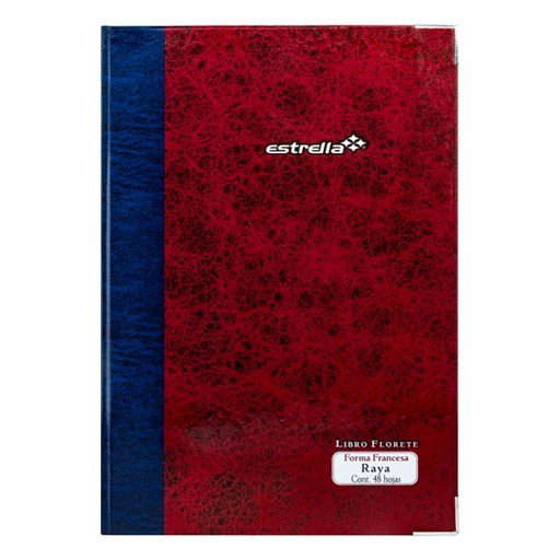 [EST-CUA-96] Libro Florete Forma Francesa Raya 48 Hojas