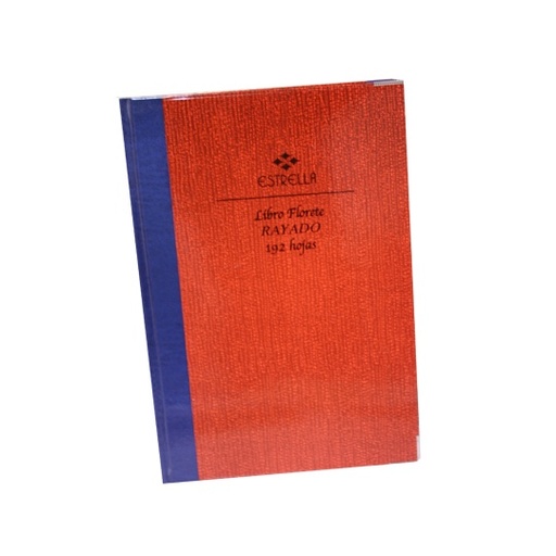 [EST-CUA-99] Libro Florete Forma Francesa Raya 192 Hojas