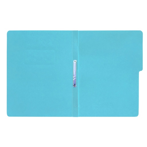[FTC-FOL-3021] Carpeta Pressboard Con Broche Fortec Tamaño Carta, Color Azul Claro, Paquete C/10 Pzas