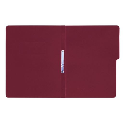 [FTC-FOL-3025] Carpeta Pressboard Con Broche Fortec, Tamaño Carta, Color Caoba, Paquete C/10 Pzas 