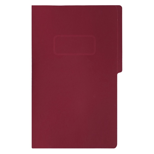 [FTC-FOL-3035] Carpeta Pressboard Con Broche Fortec Oficio Color Caoba, Paquete C/10 Pzas 