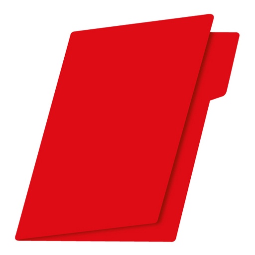 [FTC-FOL-FF0463] Folder De Color Intenso Fortec Carta Color Intenso Fortec Carta Color Rojo Ceja 1/2 Caja Con 25 Pzas