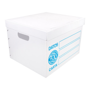 [GEO-CJA-26] Caja De Archivo Plástica Geo Carta Color blanco