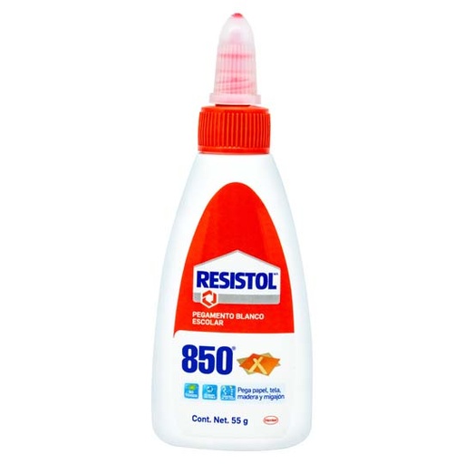 [HEN-PEG-20097] Pegamento Blanco Escolar Resistol 850 De 55Gr