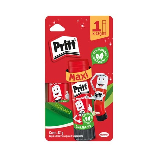 [HEN-PEG-2780667] Lápiz Adhesivo Pritt En Barra De 42 Grs, Blíster 1 Pieza