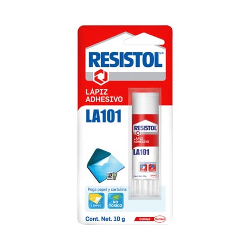 [HEN-PEG-2803761] Lápiz Adhesivo Resistol En Barra De 10grs, blíster 1 pieza