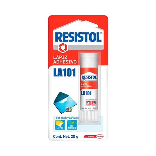 [HEN-PEG-2803763] Lápiz Adhesivo Resistol En Barra De 20Grs, Blíster 1 Pieza