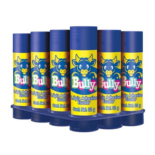 [HEN-PEG-2820046] Lápiz Adhesivo Bully En Barra De 22 Grs, Charolacon 12 Piezas