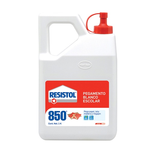 [HEN-PEG-577971] Pegamento Blanco Escolar Resistol 850 De 1Kg