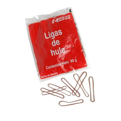 [HER-LIG-18] Ligas Hercules De Hule Natural No. 18. Bolsa Con 80 Gramos 