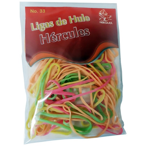 [HER-LIG-LCNG33] Ligas Hercules De Hule No. 33 Colores Su