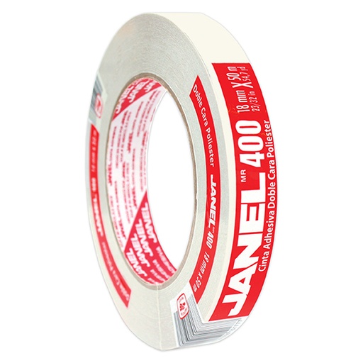 [JAN-ADS-40018X5] Cinta Doble Capa Poliester Línea 400 Janel 18mmx50m