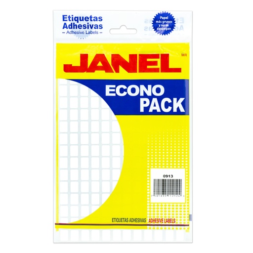 [JAN-ETQ-1ECO] Etiqueta Blnaca Janel Econopack No. 1 Co