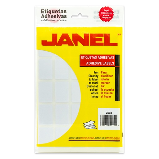 [JAN-ETQ-7] Etiqueta Blanca Janel Clasica No. 7 Con