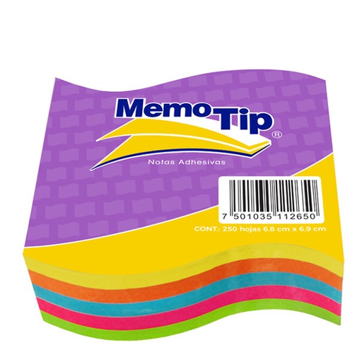 [JAN-PST-0303BAN] Notas Adhesivas Memo Tip Forma Bandera Con 250 Hojas De 6.8 X 7.62 Cm 