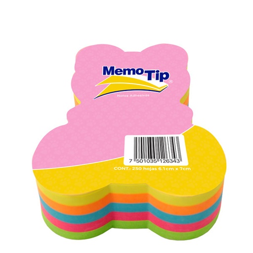 [JAN-PST-250OSO] Notas Adhesivas Memo Tip Forma Oso Con 2