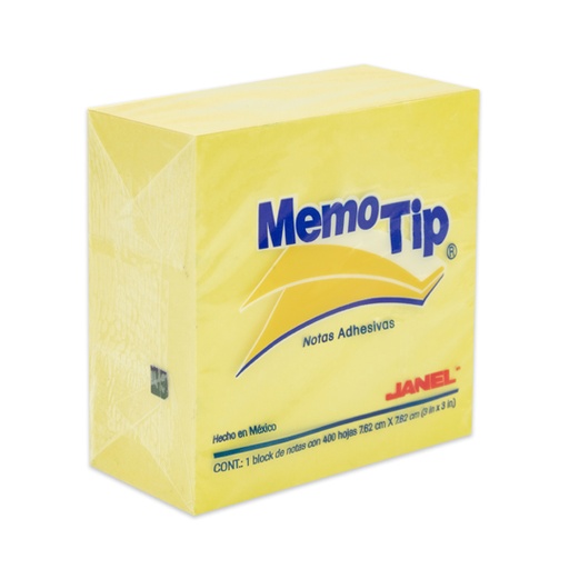 [JAN-PST-303204] Notas Adhesivas Memo Tip Amarillo 3X3 Pu